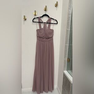 Birdy Grey Dark Mauve Chiffon Maxi Dress